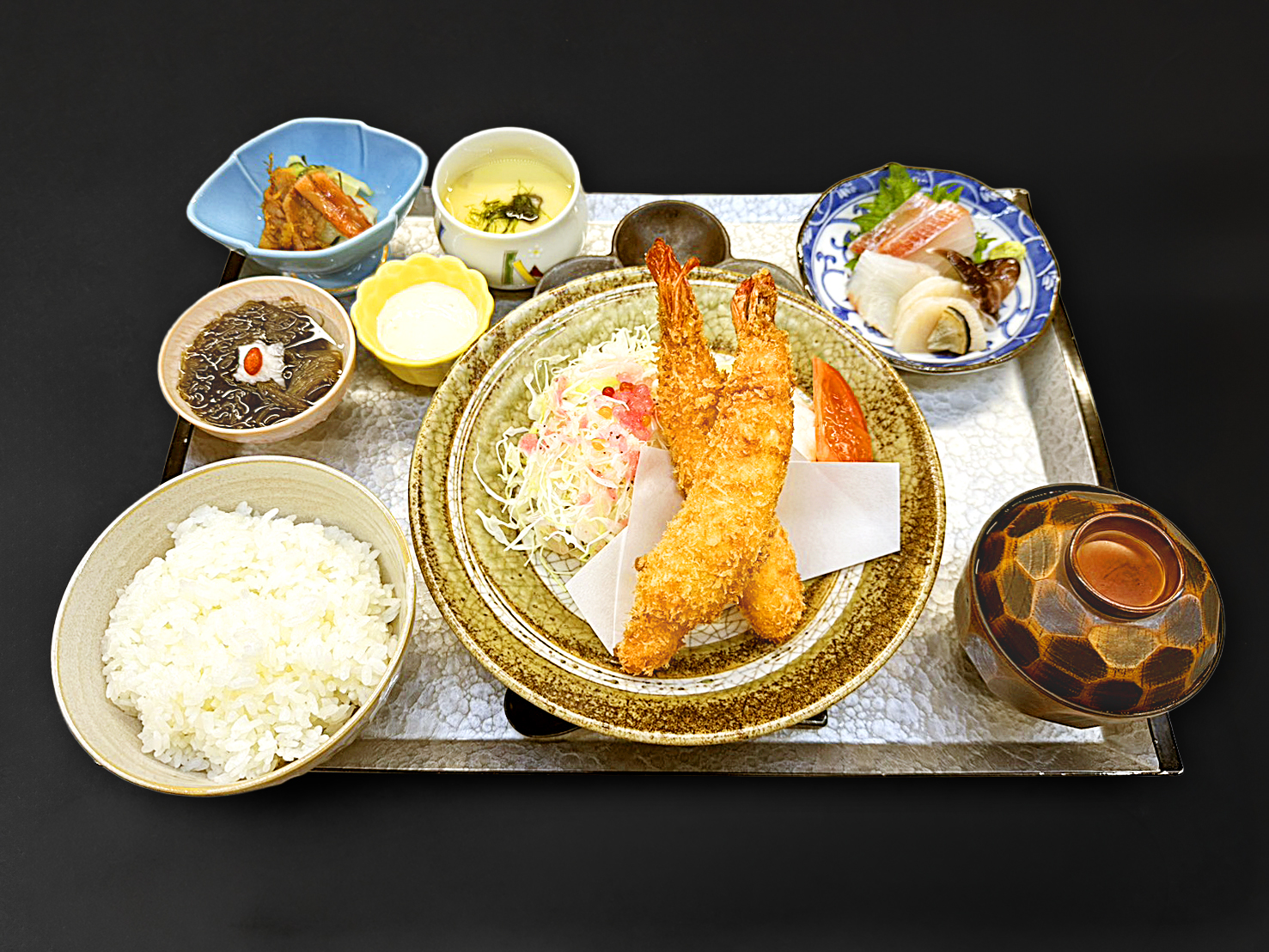 エビフライ定食